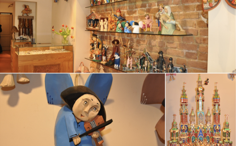 Drewniane ręcznie produkowane anioły i szopki bożonarodzeniowe dobre na upominek